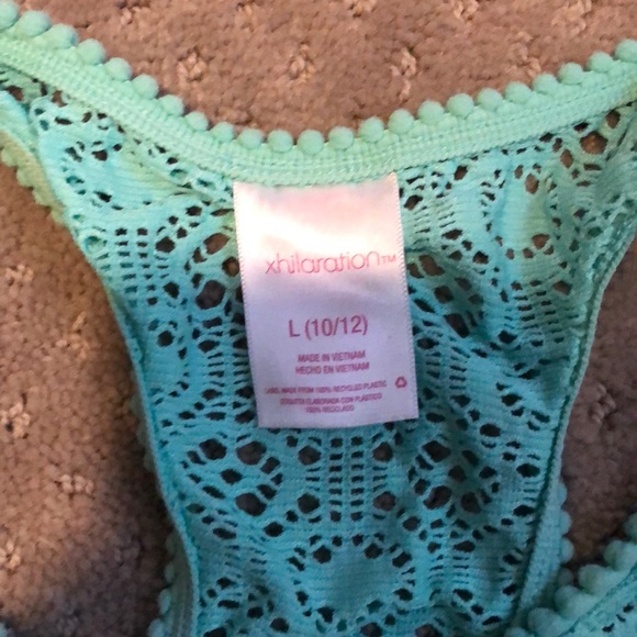 Xhileration turquoise girls swim cover-up - Picture 3 of 3